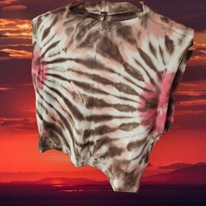Young Fabulous & Broke Tie- Dye Crop Top NWT